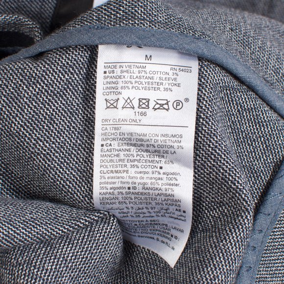 NWT Old Navy Men's Casual Blazer M Gray Cotton Spandex Patch Pockets - Picture 6 of 8